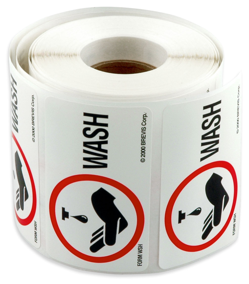 Wash Stickers, roll of 400 Brevis