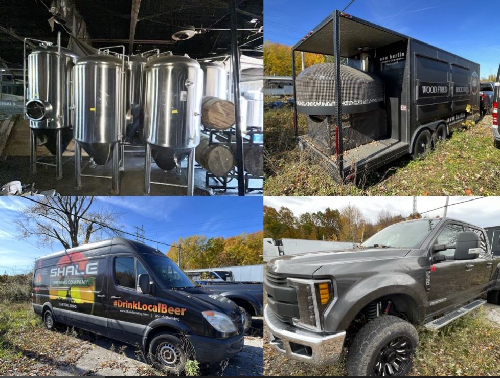 Online Auction Brewery Equipment Pizza Trailer