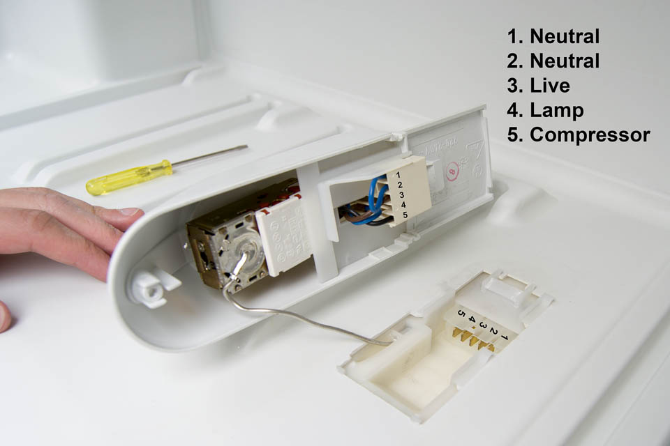 BrewPi fridge conversion thermostat connections BrewPi