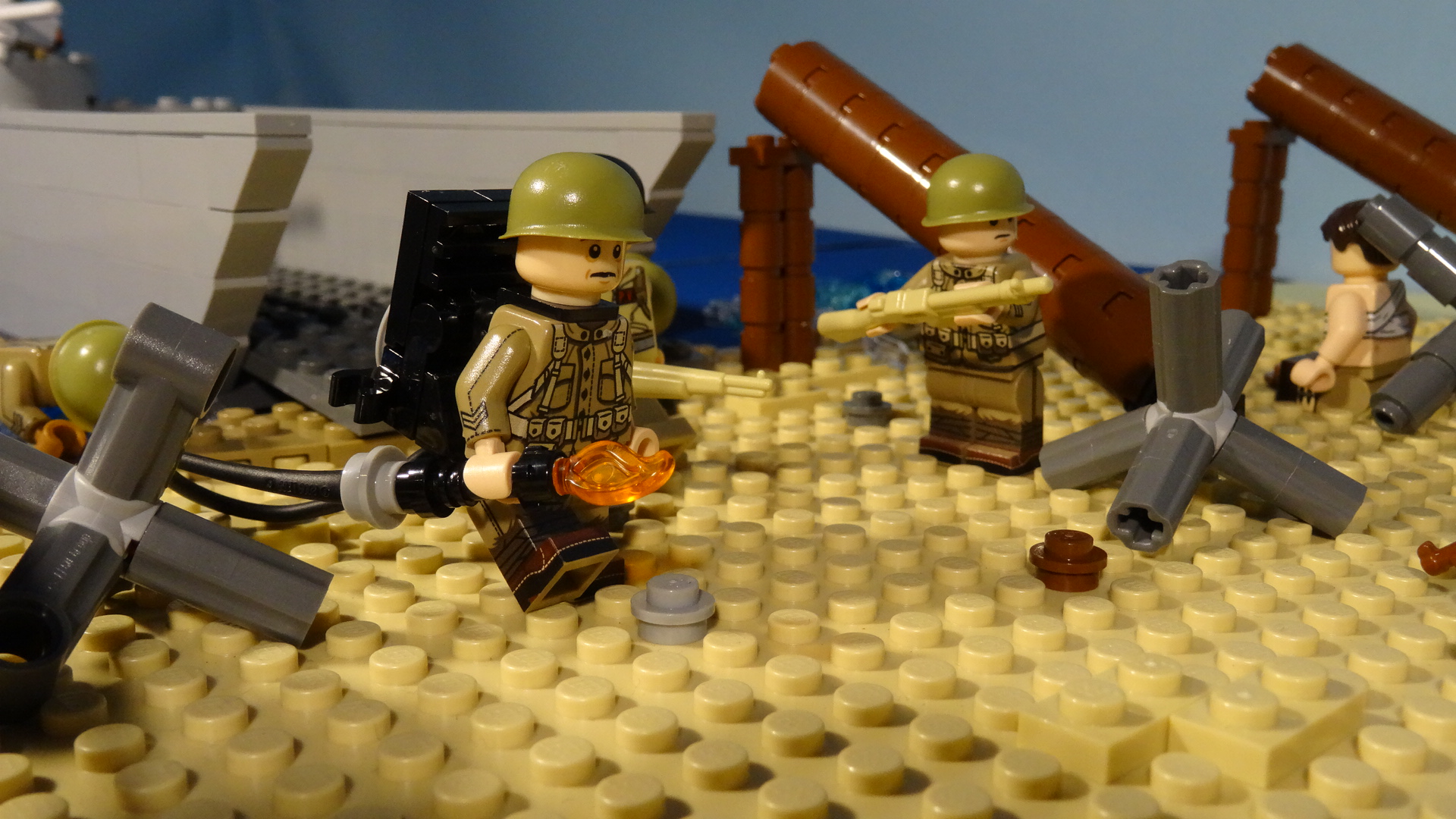 LEGO WW2 DDAY NORMANDY (Omaha Beach) stop motion