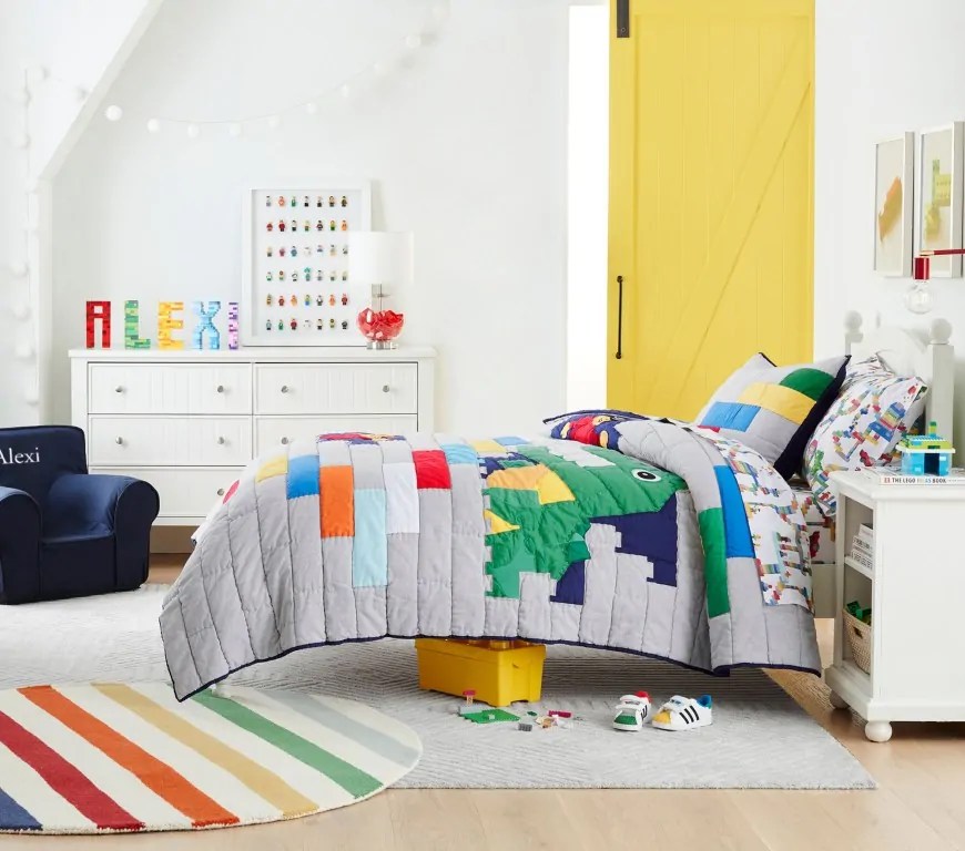 The LEGO Group and Pottery Barn are launching LEGO bedding
