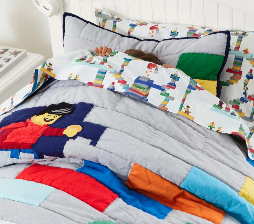 The LEGO Group and Pottery Barn are launching LEGO bedding