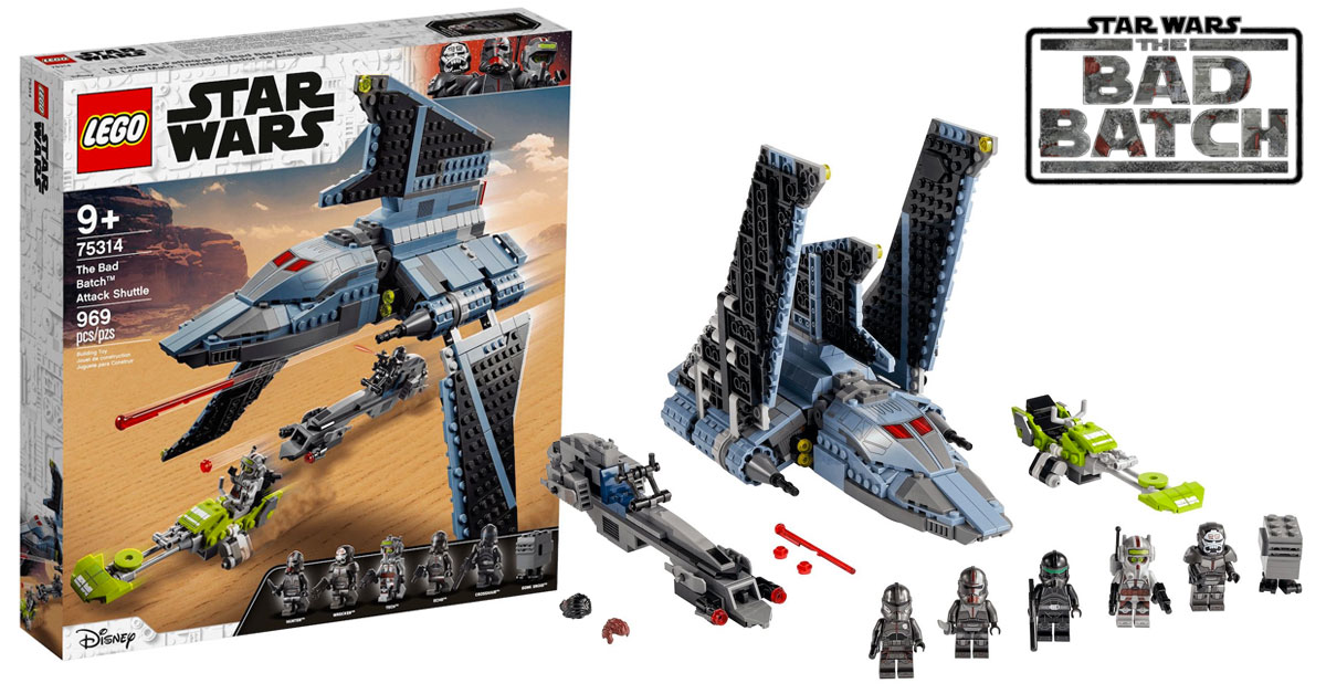 Brickfinder LEGO Star Wars Attack Shuttle from The Bad Batch (75314) First Look!