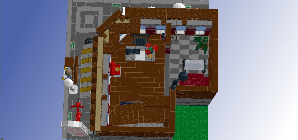 LEGO IDEAS Interior for 10182 Café Corner