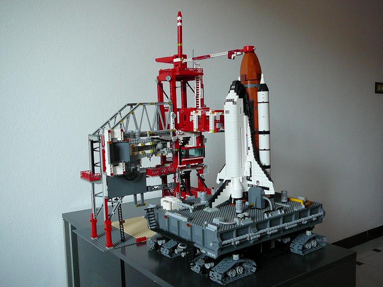 MOC Space shuttle crawler transporter and launch complex LEGO Town Eurobricks Forums