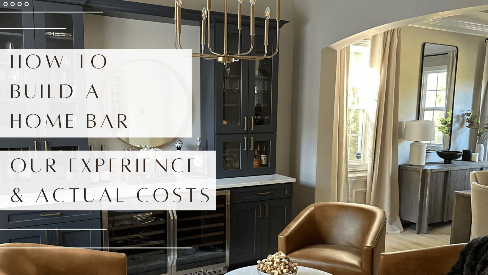How To Build A Home Bar [Our Experience + Actual Costs]