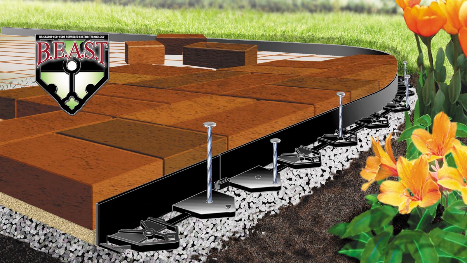 Brickstop Paver Edging and Paver Edger Supplies Brickstop