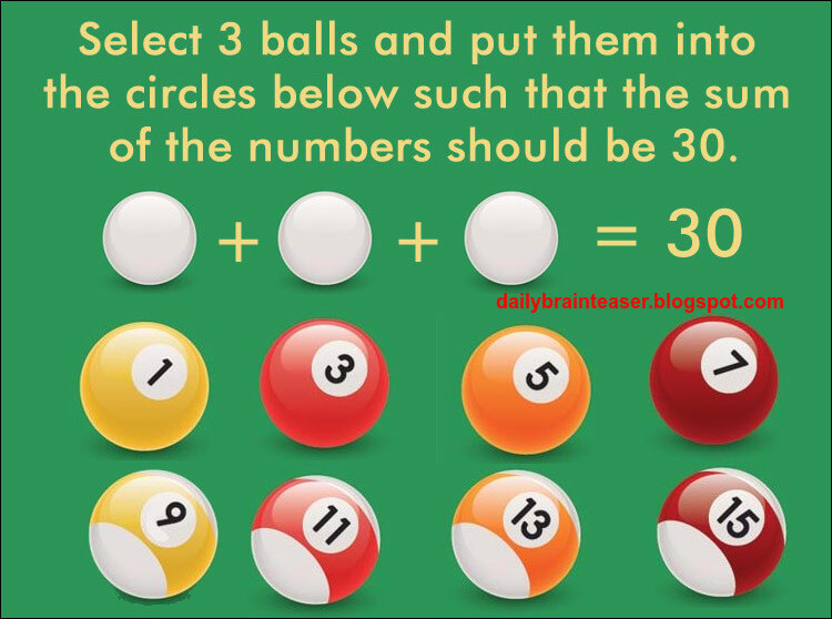 Billiards Maths Fun Riddle Best Riddles and Brain Teasers