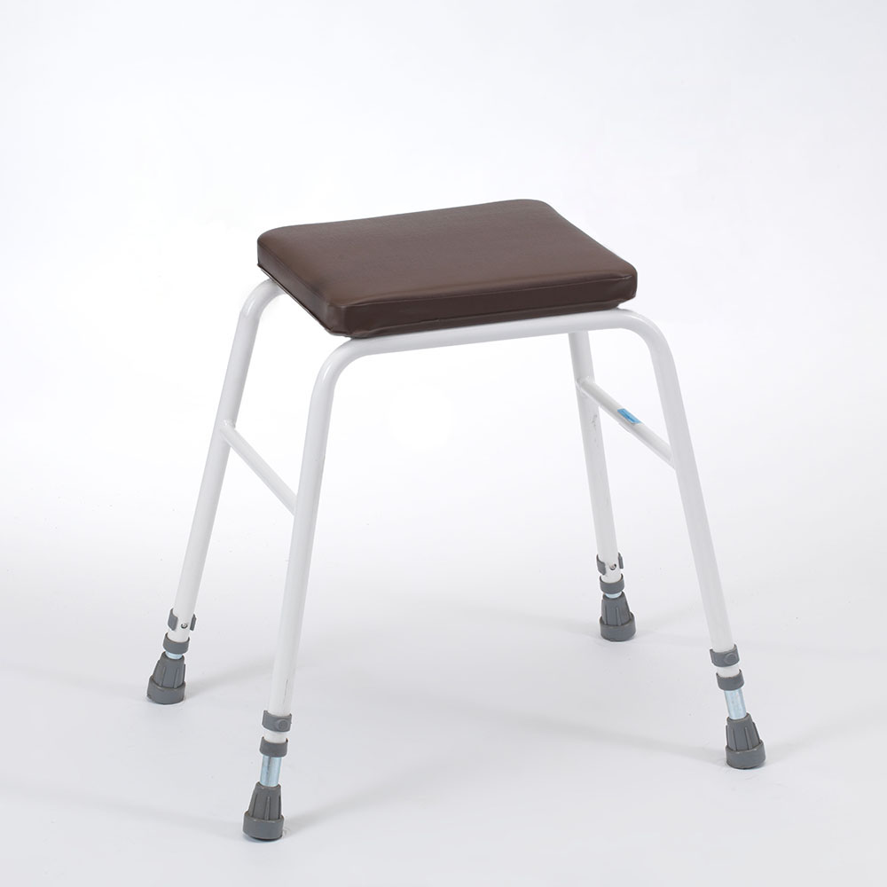 Perching Stool with Padded PVC Seat Perching Stools Bridge & Lindsey
