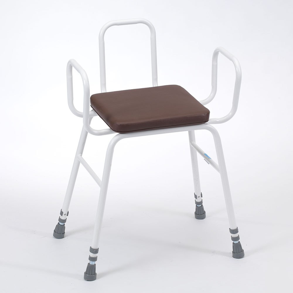 Perching Stool with Padded PVC Seat Perching Stools Bridge & Lindsey