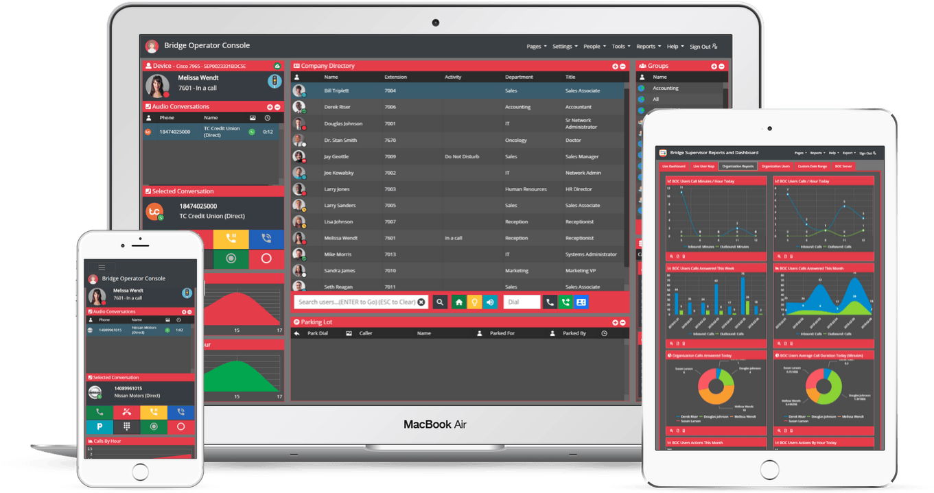 Bridge Operator Console Attendant Console for Skype for Business (Lync), RingCentral, Avaya