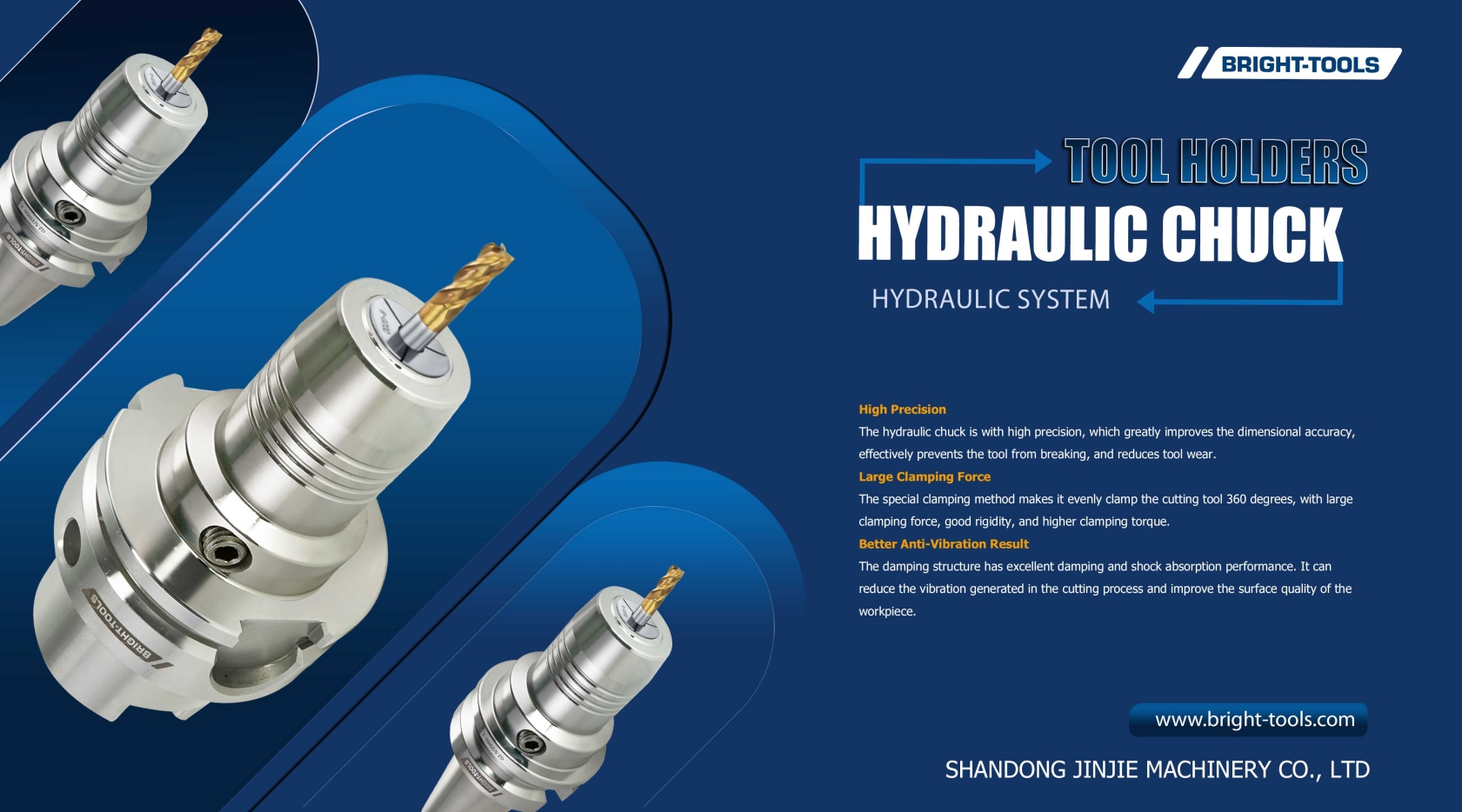 Working principle of hydraulic tool holder Shandong Jinjie Machinery