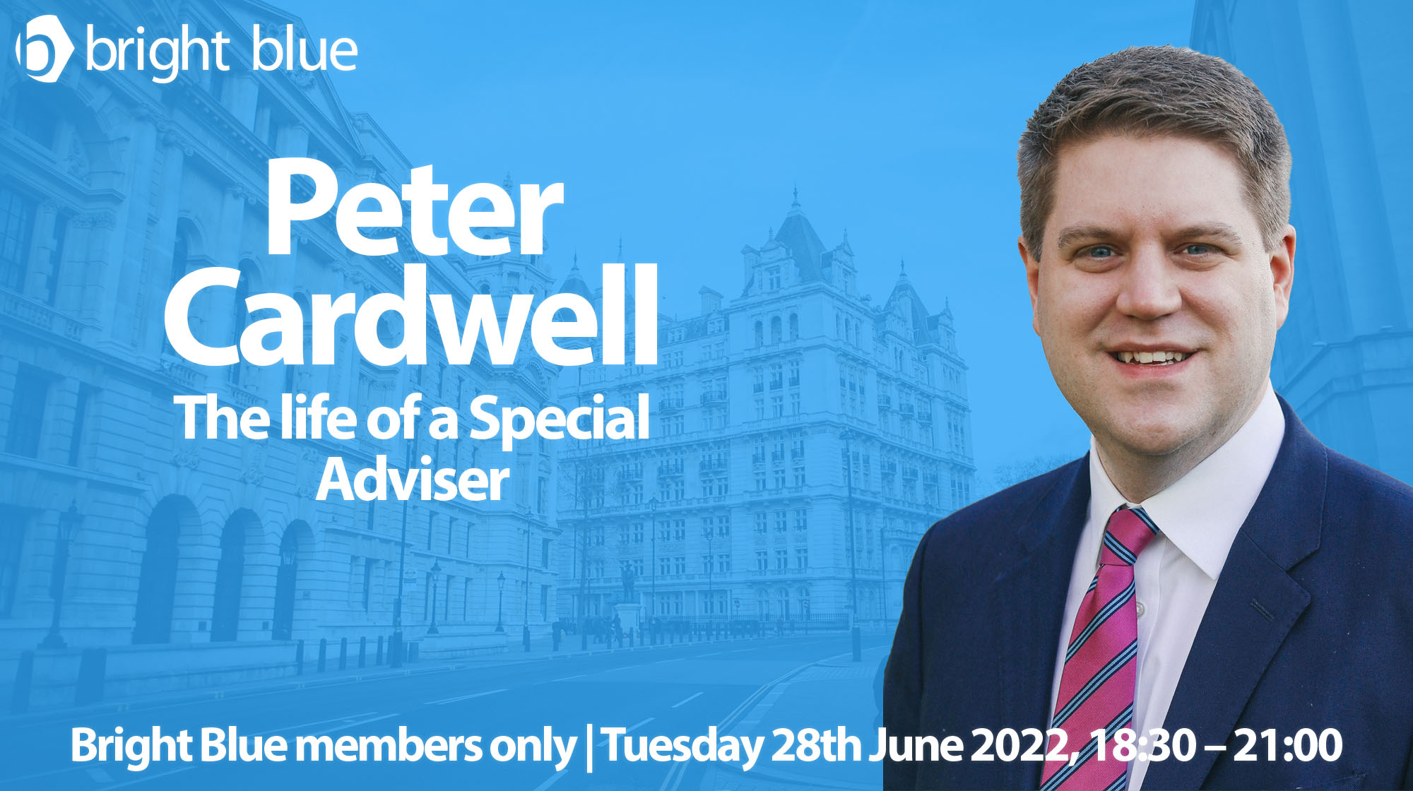 Members' meetup with Peter Cardwell Bright Blue