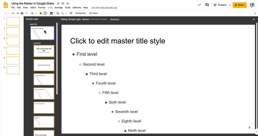 Editing the Google Slides Master and Layouts LaptrinhX