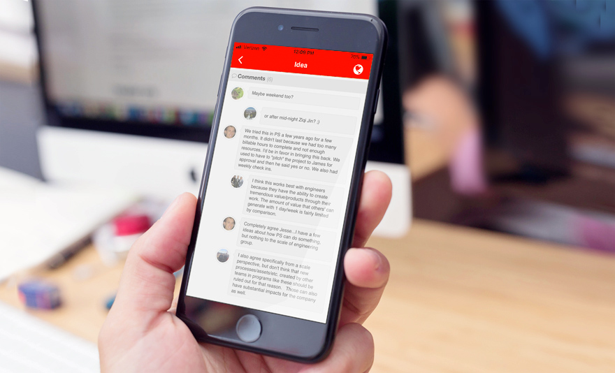 Discuss App Employee Engagement Software Brightidea