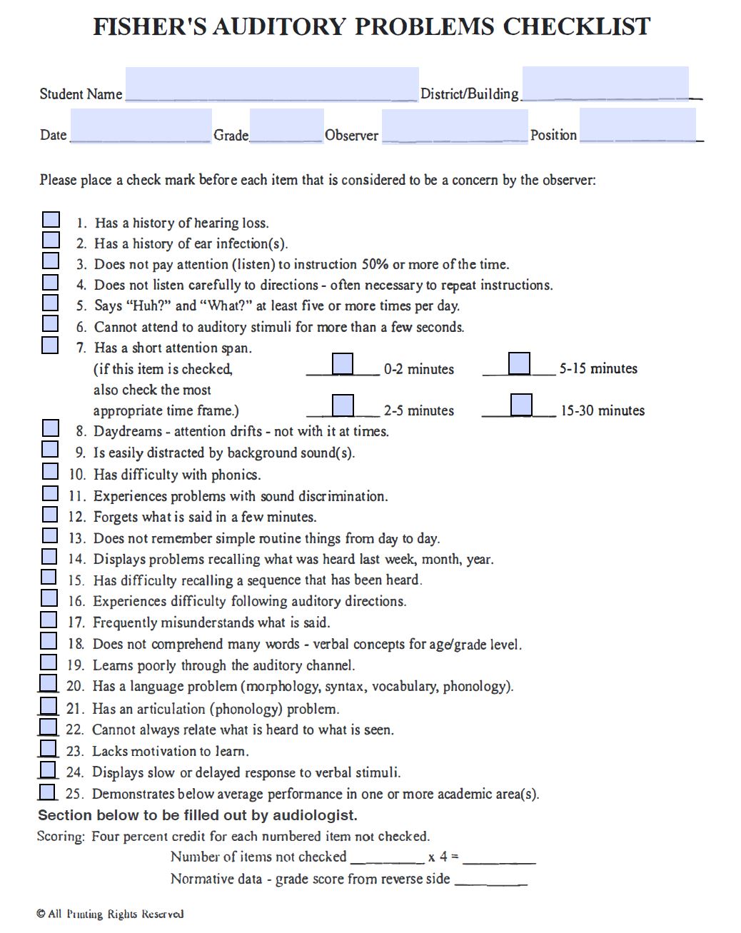 APD Checklist Bright Minds Processing