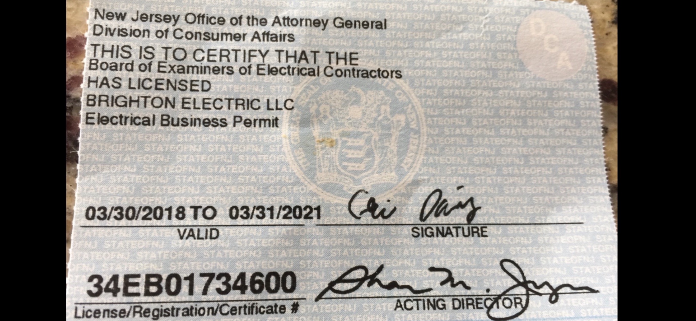 How To Get Electrical License In Nj at Austin Hubbard blog