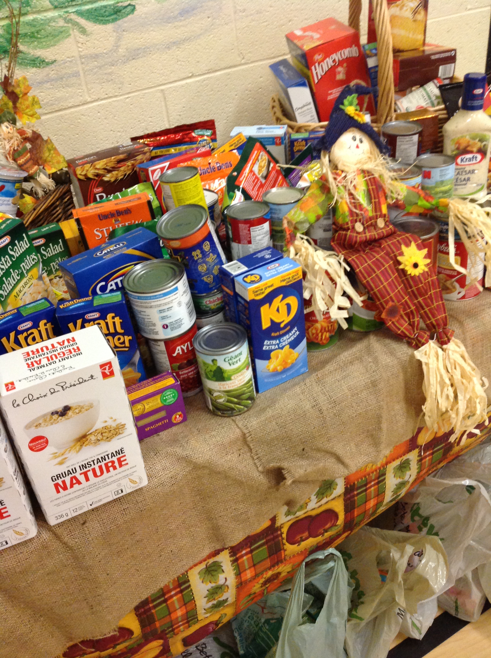Bring nonperishable food items to donate Brighton School