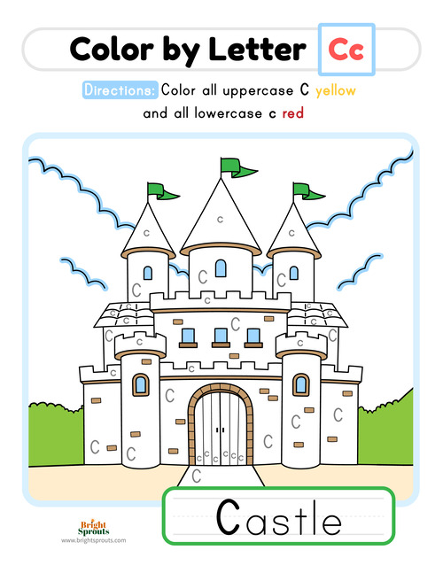 Letter C Worksheets C Tracing and Coloring Pages