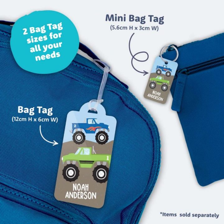 Bright Star Kids Bag Tags Vs. Mini Bag Tags Bright Star Kids