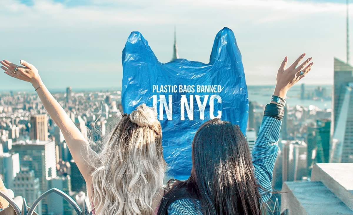 New York waves byebye to plastic bags BrightVibes