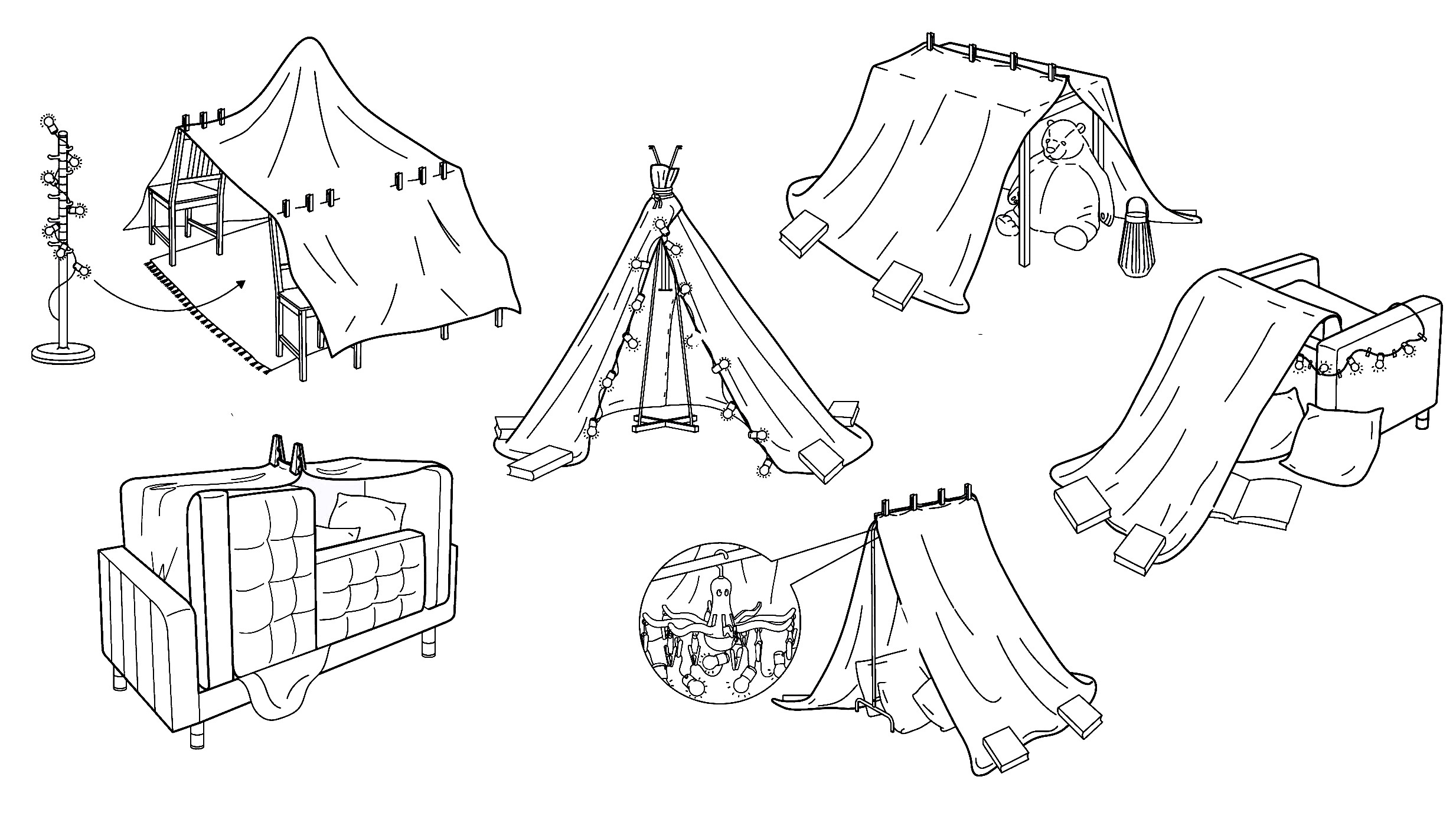 6 creative ways to build a blanket fortress from IKEA BrightVibes