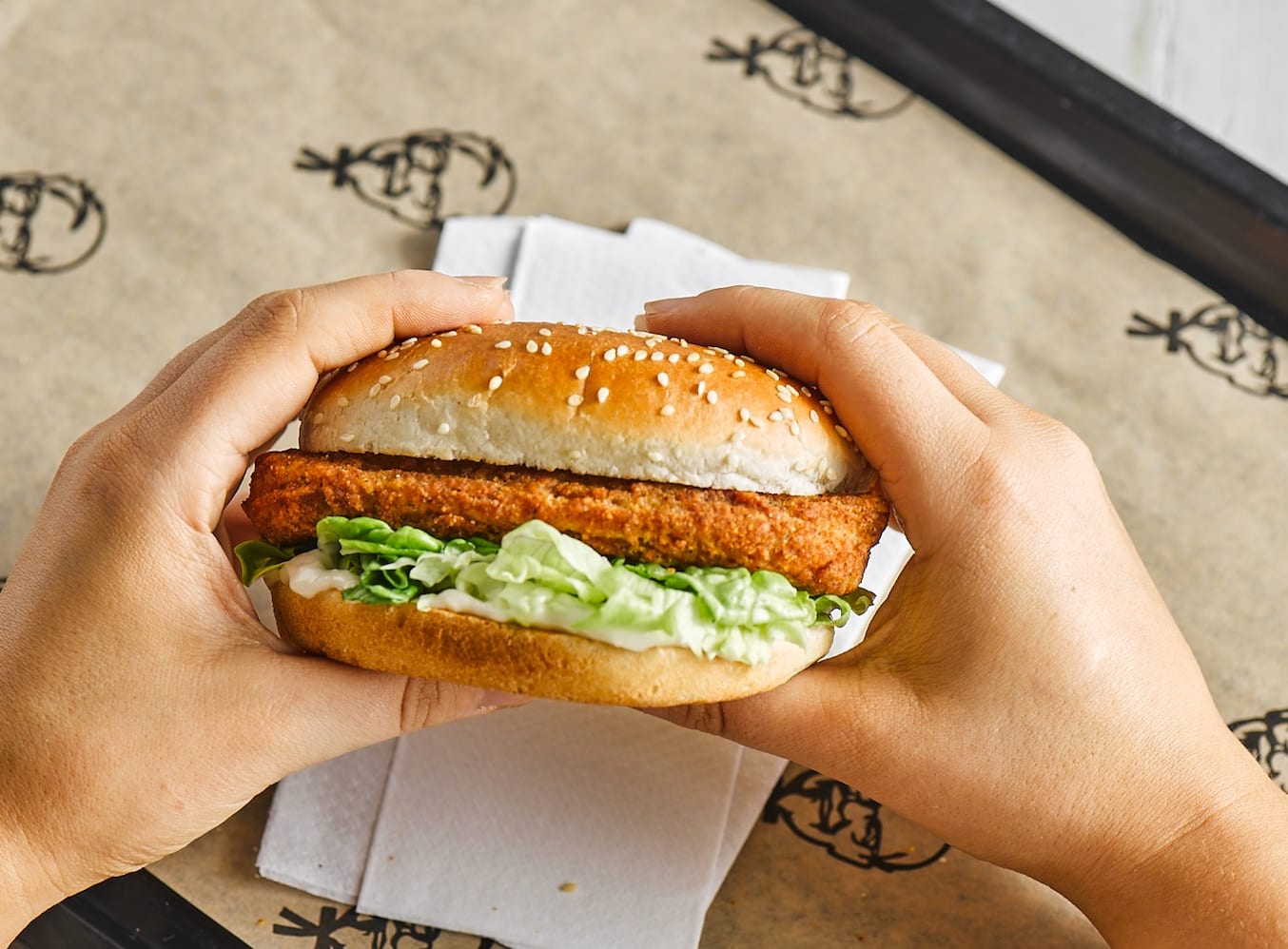 The first vegetarian, chickenless KFC in the world trials for one week