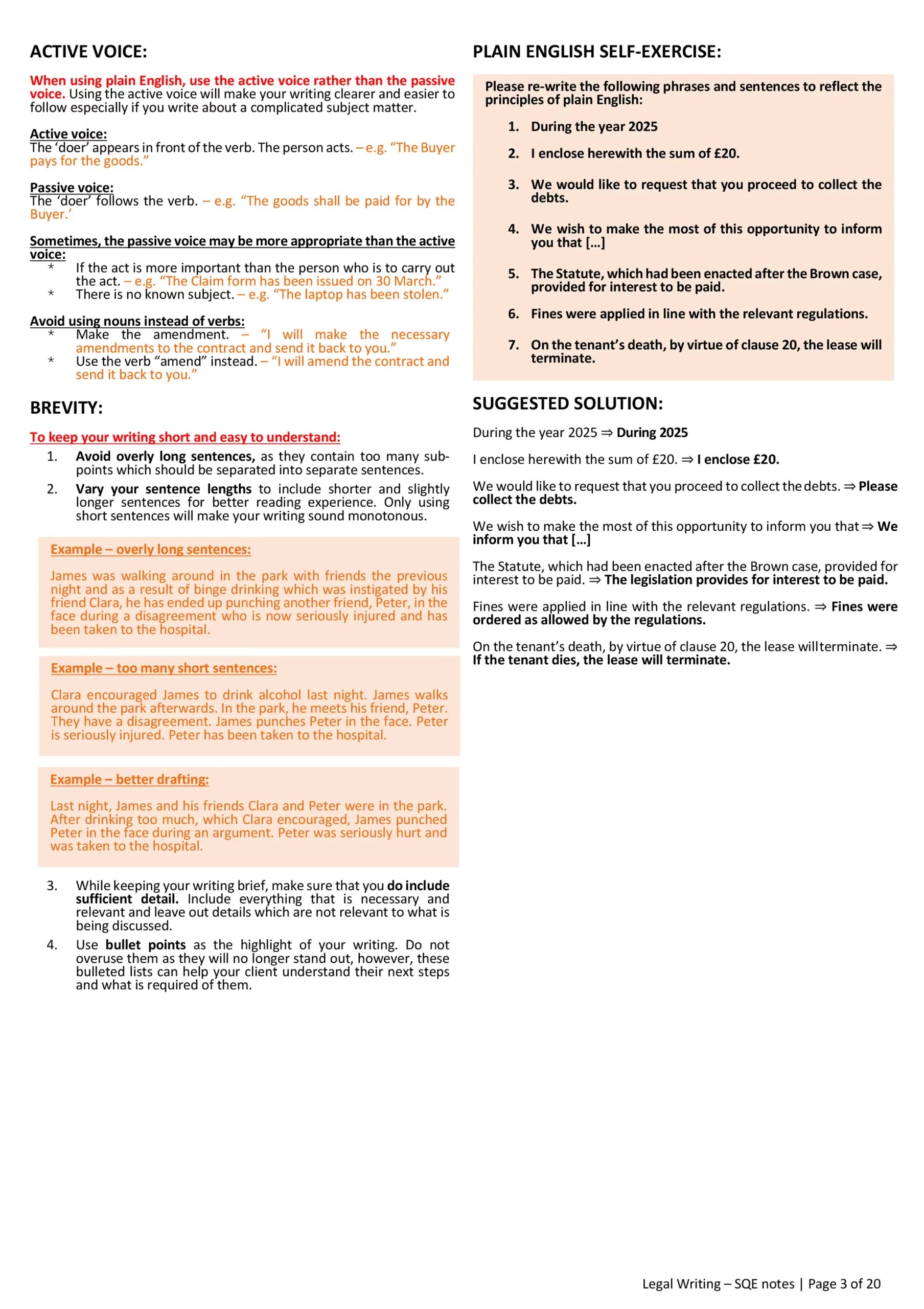 Legal Writing SQE2 Notes For SQE2 Exam 2025 Edition Legal Writing SQE2 Notes For SQE2 Exam 2025 Edition