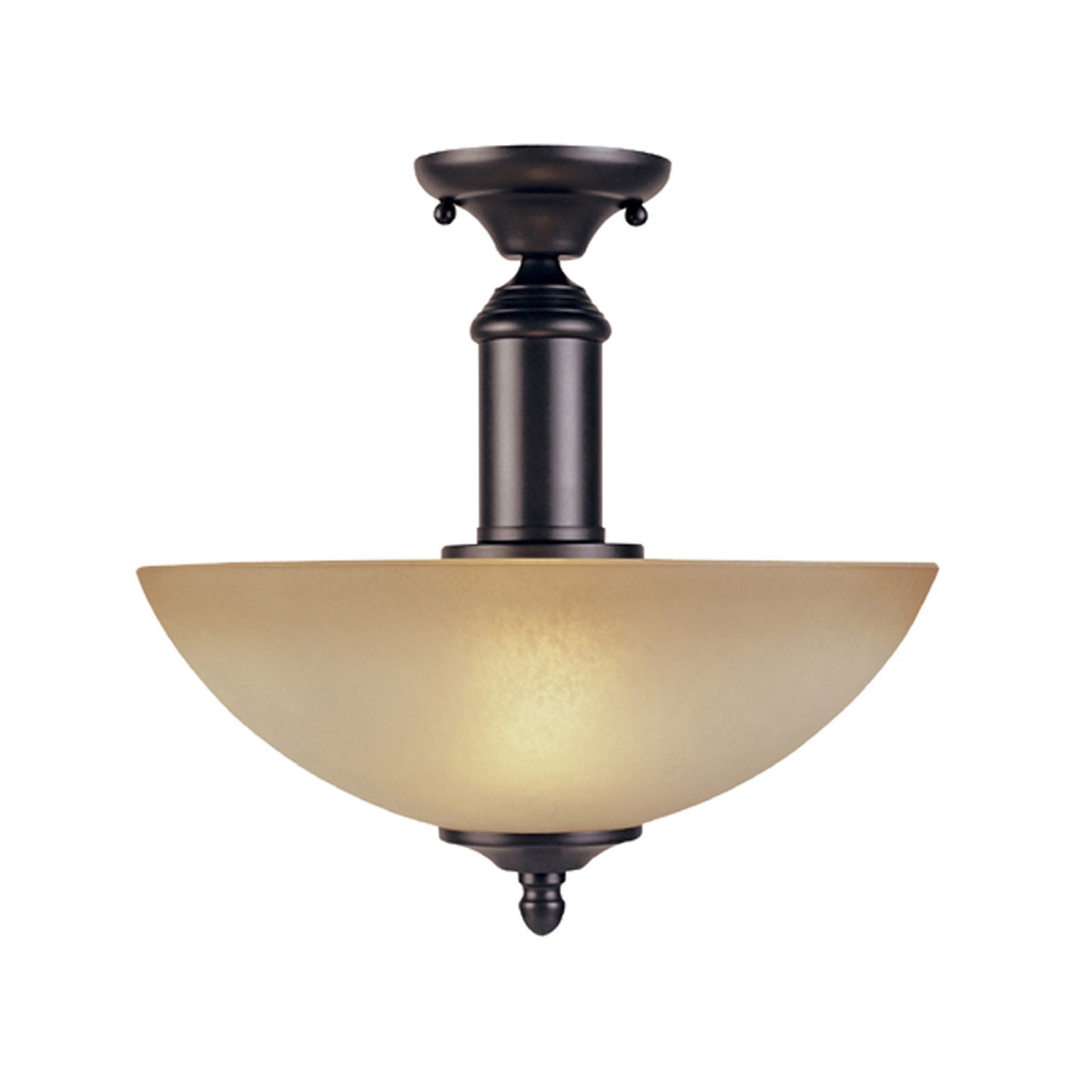 Designers Fountain Apollo 2 Light SemiFlush in Oil Rubbed Bronze l
