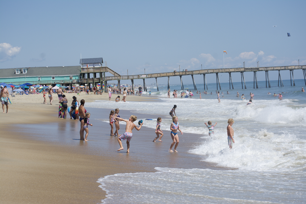 Visitors Fill Outer Banks Beaches for 4th of July Brindley Beach