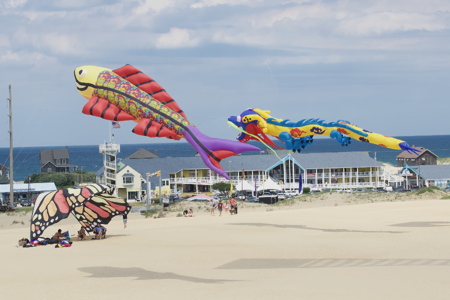 40th Annual Rogallo Kite Festival at Jockey's Ridge Brindley Beach