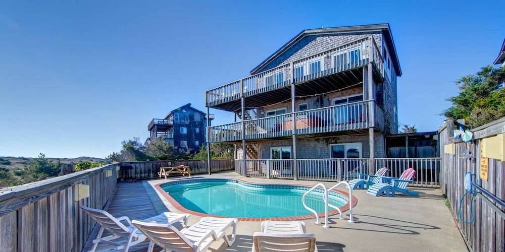 Best Private Pool Vacation Rentals on Hatteras Island Brindley Beach