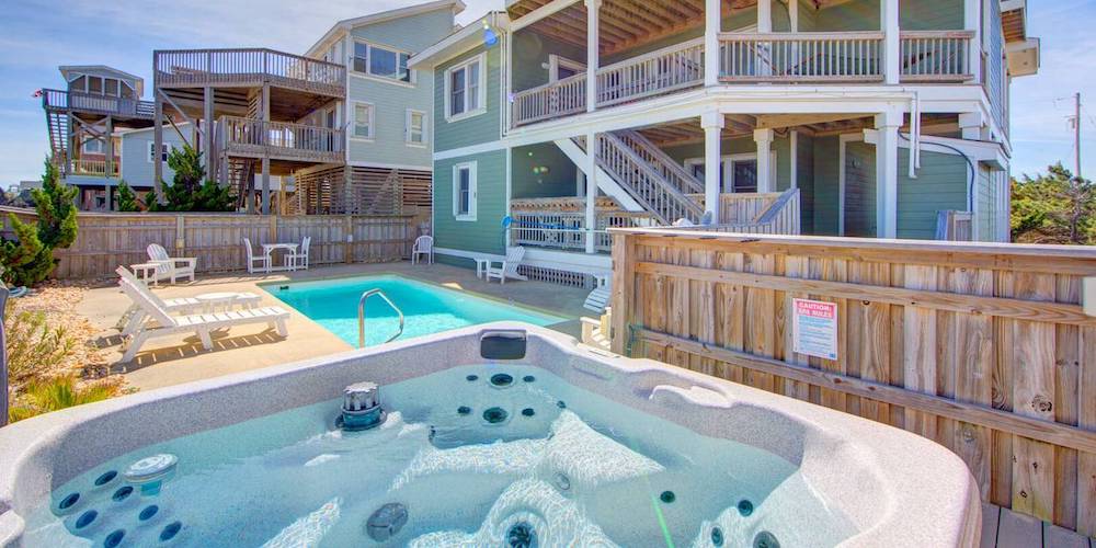 Best Private Pool Vacation Rentals on Hatteras Island Brindley Beach