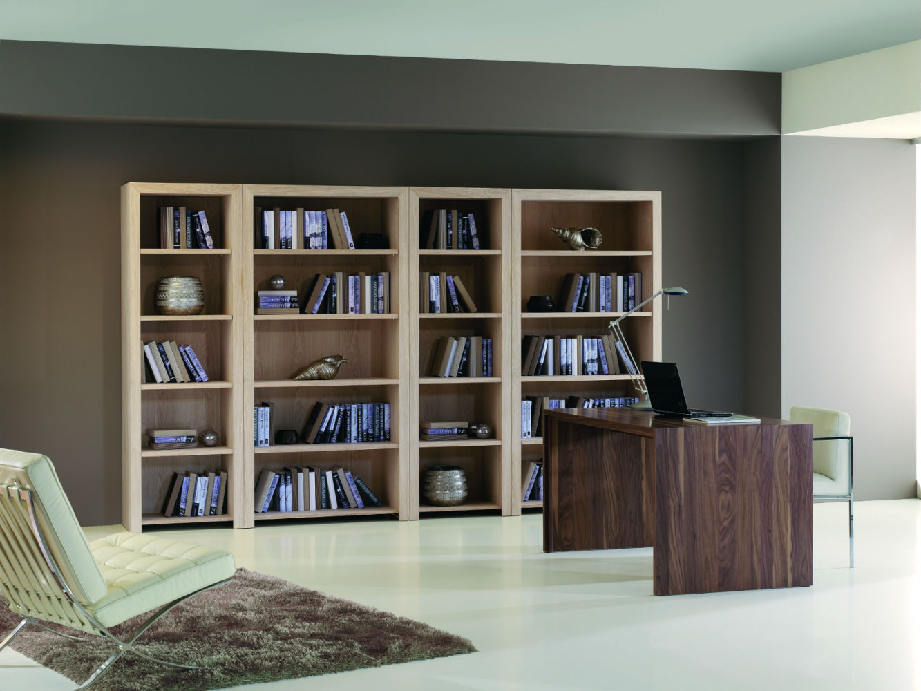 Bibliothèque design en bois Brin d'Ouest