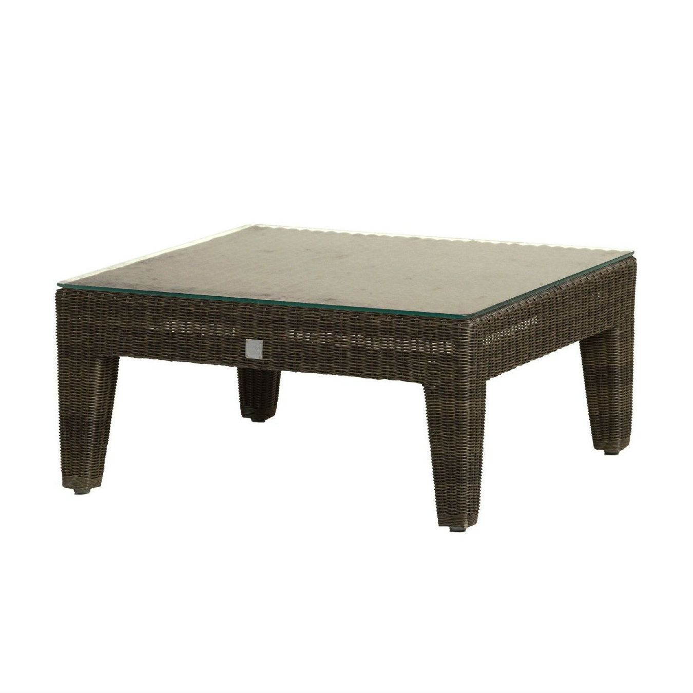 Table Basse En Resine Tressee Grise Ou Poivre Brin D Ouest