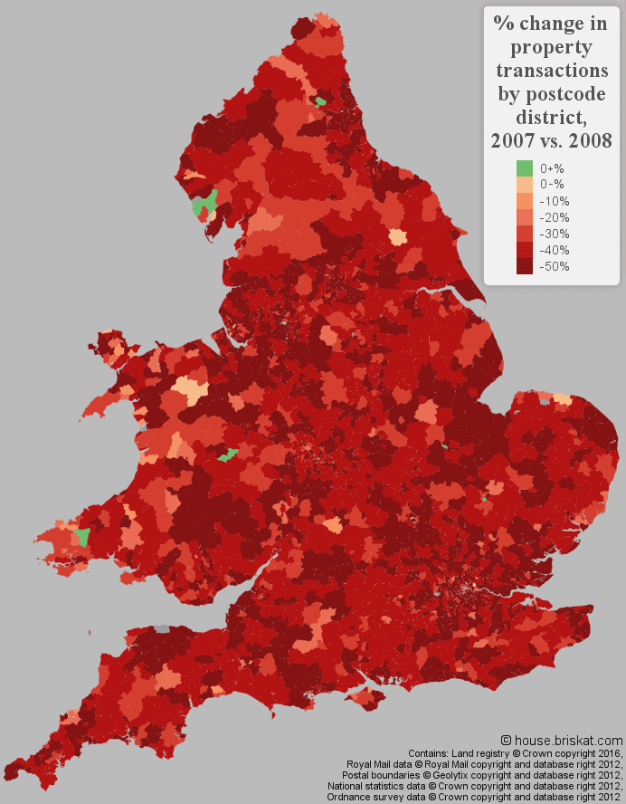Housing Market Graphs and Maps 2015 vs. 2007