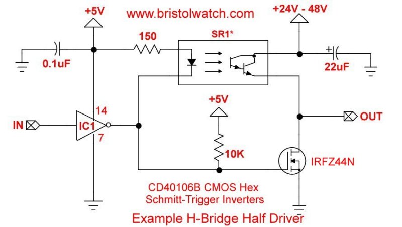 TC4420 MOSFET Driver Replacement Circuits