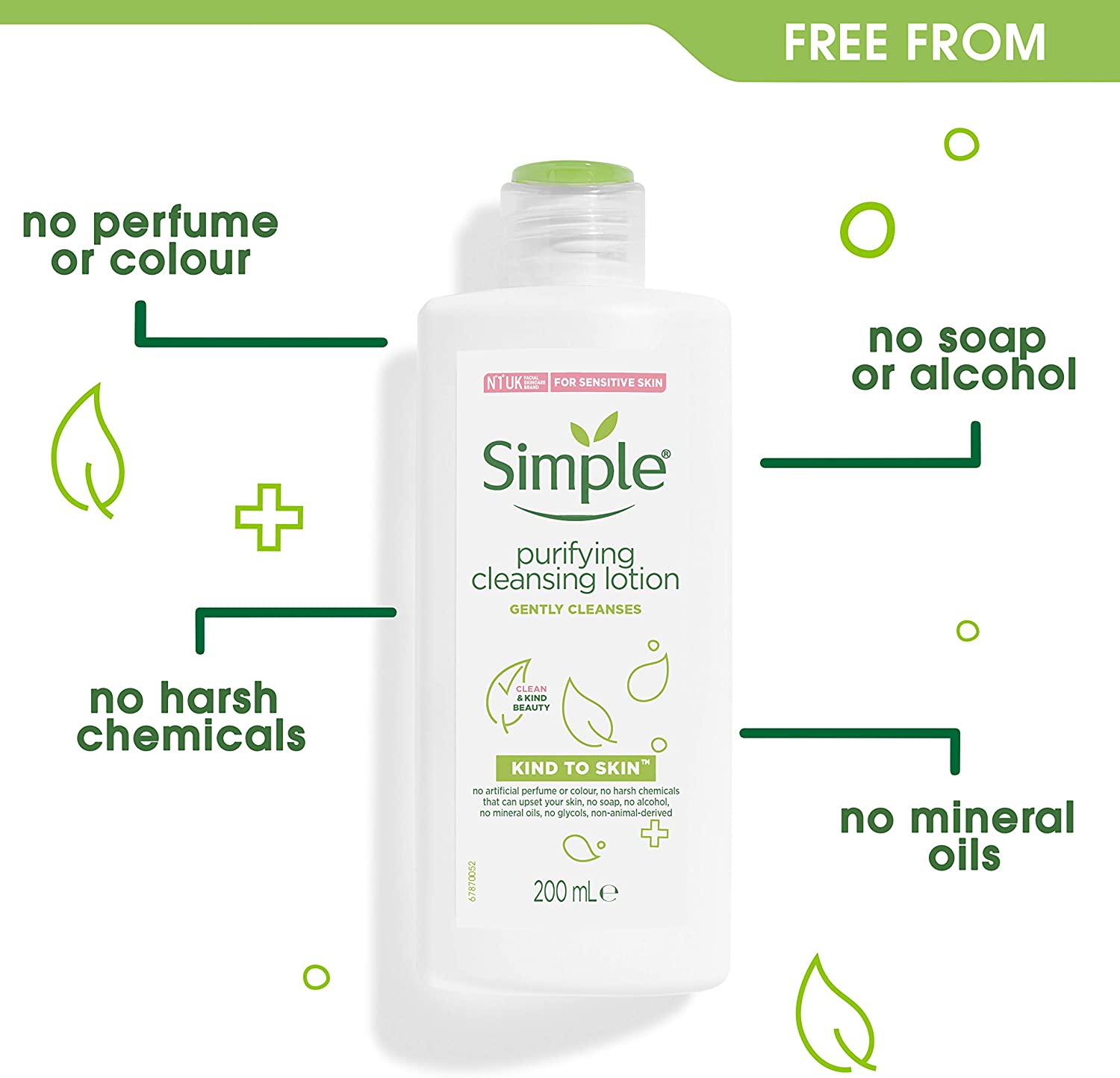 Simple Kind To Skin Purifying Cleansing Lotion 200ml Britannia.lk