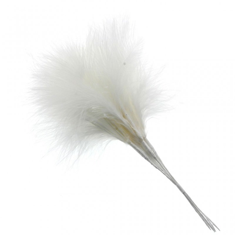 Fluffy Feathers Cream Feathers & Sprays, Wedding Florist Supplies