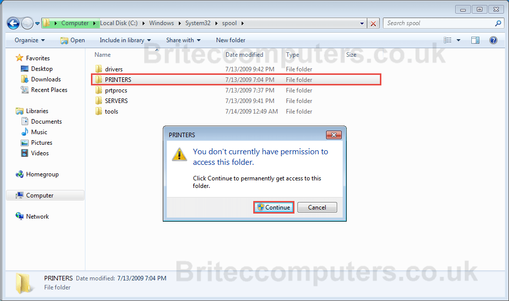 How to Reset the Print Spooler Queue
