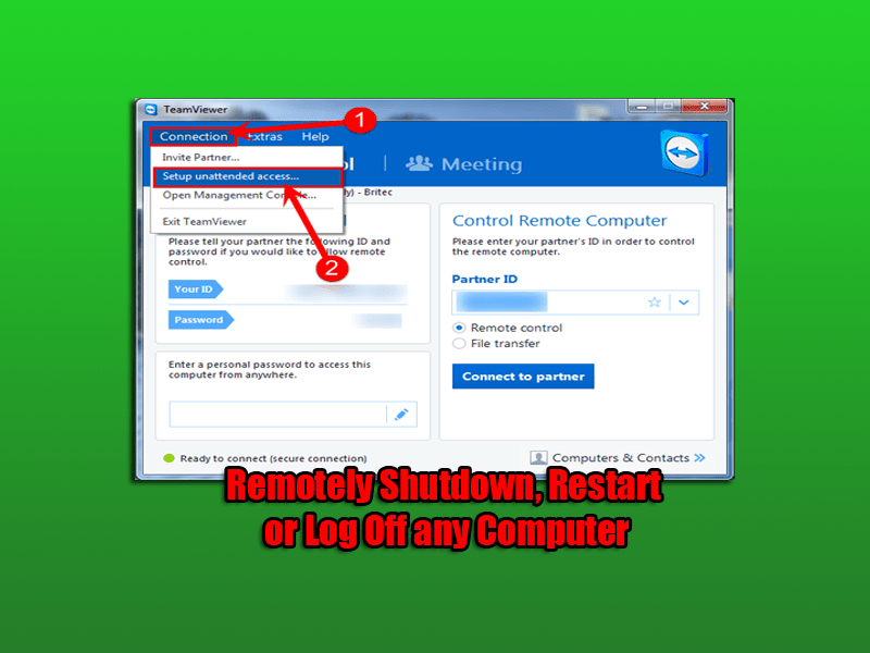 Remotely Shutdown, Restart or Log Off any Computer