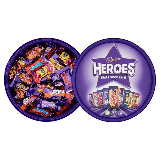Cadbury Heroes Tub 600G (Pack of 2) British Chocolate Factory