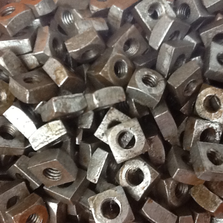BSW Whitworth Steel Square Nuts 5/16" GKN Vintage Ransomes