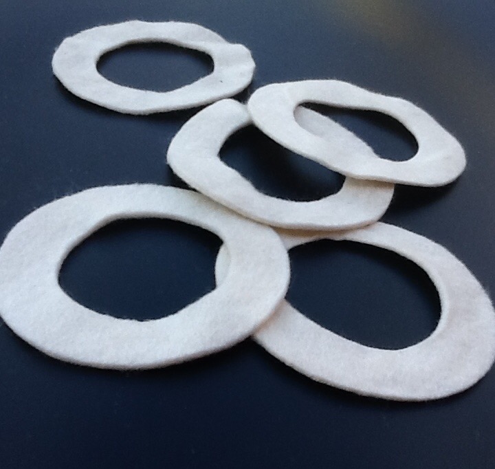 Felt Washers Felt 50mm Washers White Felt Washers