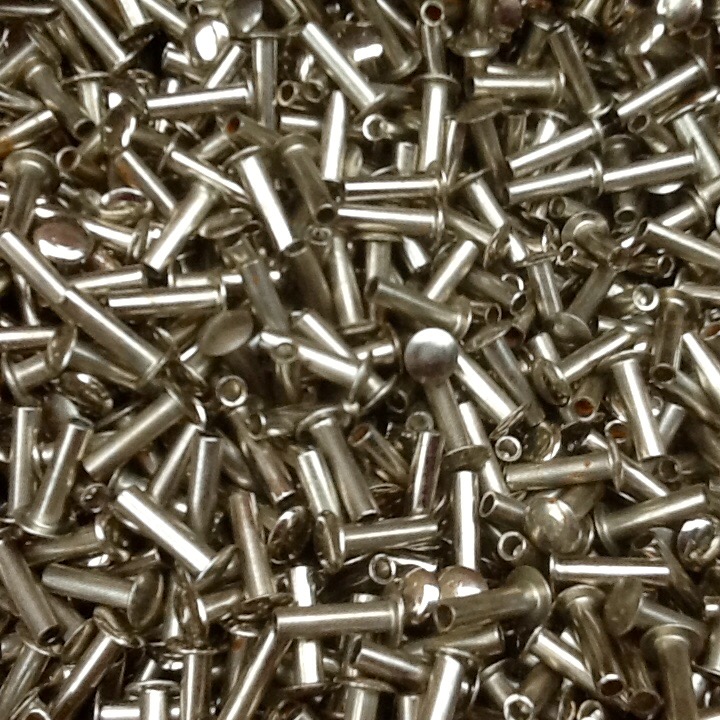 Semi Tubular Rivets 3/16" Diameter 3/8" Long Tubular Rivets