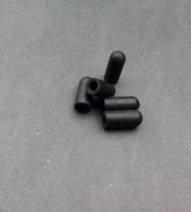 Rubber End Caps 3.5mm Inside Diameter 15mm Long