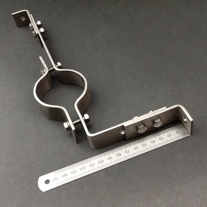 StandOff Pipe Clamp Adjustable 50mm Stainless Steel 316L