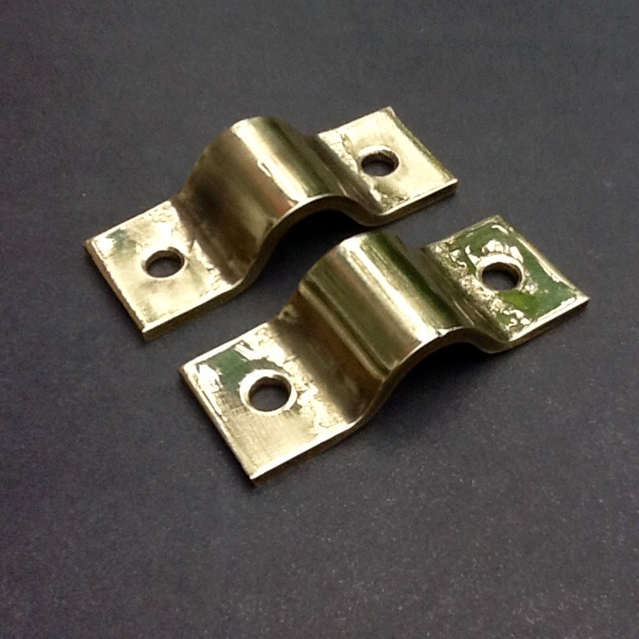 7/8" OD Pipe Fastening Bracket Solid Brass For Steam Traction Engines