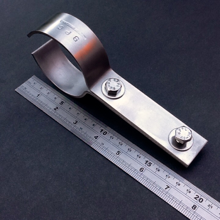 55mm Tube Pipe Support Bracket 316L Stainless Steel