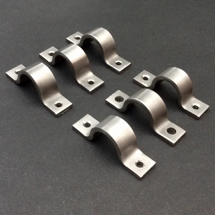 Stainless Steel Pipe Saddles Clips For 15mm OD Pipes Marine Grade